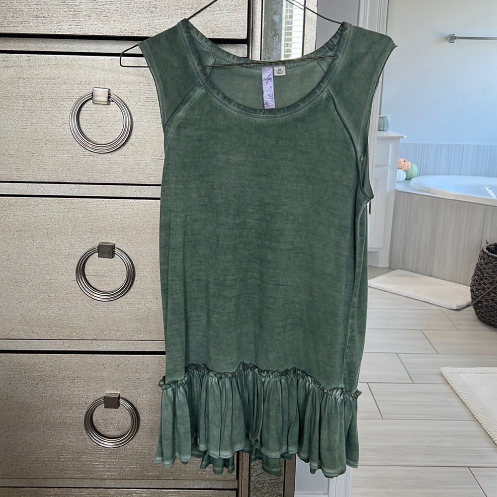 Muscle tank with cute flowy bottom from a boutique